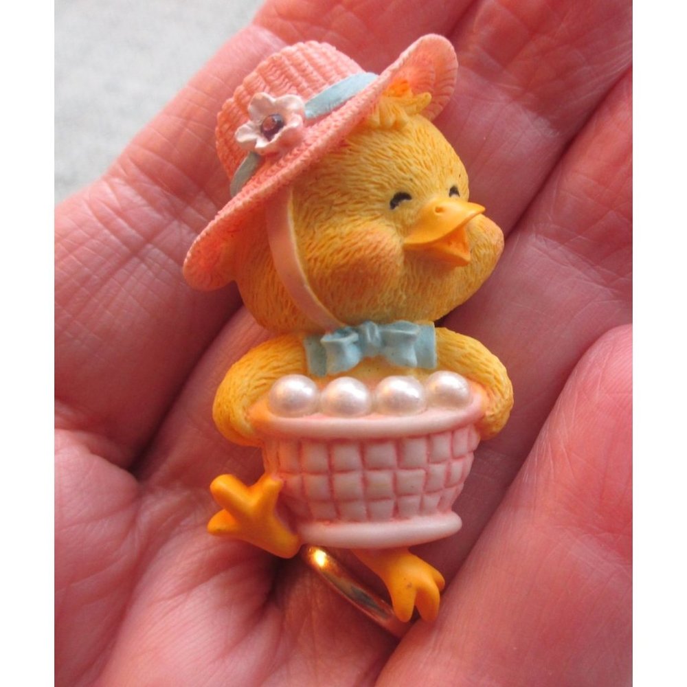 2 Easter Vintage Easter Chick Pins Easter Basket … - image 5